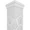 Ekena Millwork Craftsman Classic Square Non-Tapered Coastal Fretwork Column w/ Prairie Capital & Prairie Base CC1209ENCTLPRPR - alternate 4